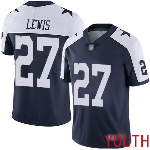 Youth Dallas Cowboys Limited Navy Blue Jourdan Lewis Alternate 27 Vapor Untouchable Throwback NFL Jersey